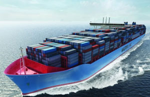 Морской гигант-контейнеровоз Maersk Triple E